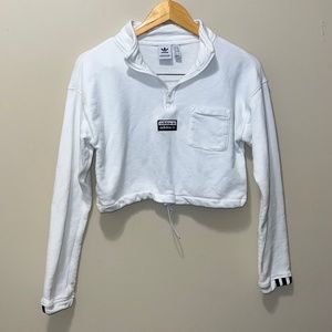 Adidas Cropped Quarter Zip Sweatshirt